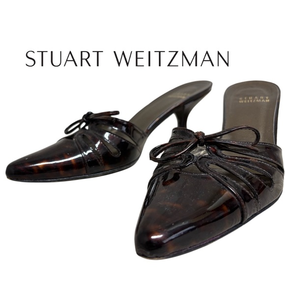 Stuart Weitzman Women's Tortoiseshell Mules - Picture 1 of 9